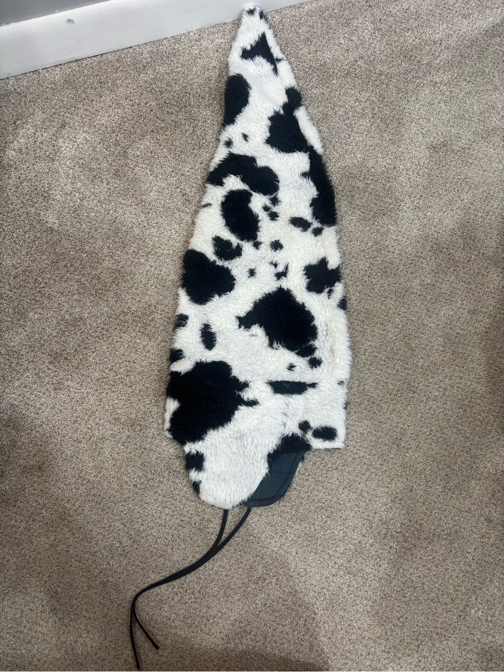 Mad Bomber cow-print winter trapper hat American made small/medium